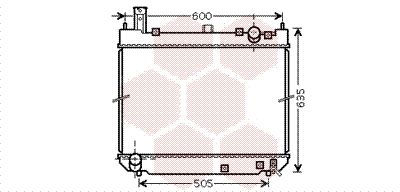 VAN WEZEL Radiaator,mootorijahutus 53002488